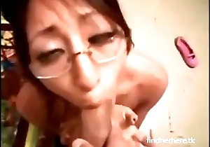 sexy asian with glasses blowjob and fucking findherhere.tk