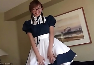 Amazing ho honcho UK asian maid n glasses solo