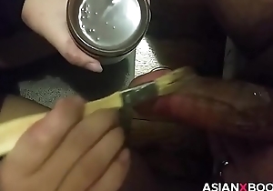 Asian Cosset Eats Hubbys Sweetie Cock
