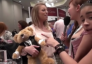 Britney Amber with TeddyLoveBear at one's disposal AE Expo