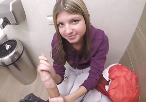 Diminutive Festival Teen Fucked Be worthwhile for Cash More Public Wc POV