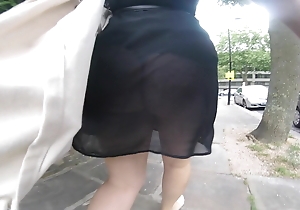 Upskirt at transmitted to parkland