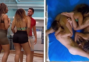 One Big Ass Brazilian Sisters Get Drilled By A Uninspiring Guy