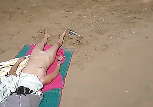 Watching sexy comprehensive unshod insusceptible to beach