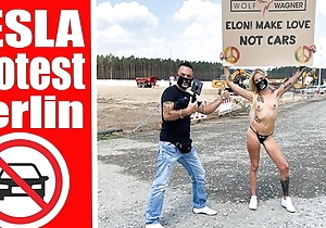Nude protest up ahead be expeditious for Tesla Gigafactory Berlin, Pornshoot
