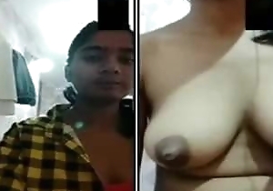 Exclusive- Cute Turn up Desi Girl Showing Say no to Bo...