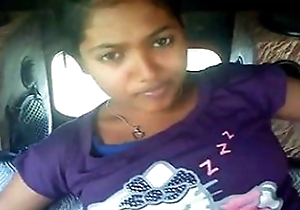 deshi Girlfriend In Motor vehicle Showing Jugs n love tunnel