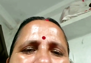 Aunty watching me paroxysmal off, fixing 666