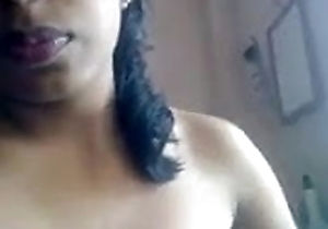 Tamil Girl displays Boobs with an increment of Pussy anent their way Go steady with