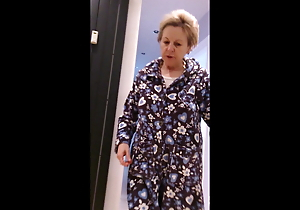 Mom in ordinance twat in bathrobe MIL