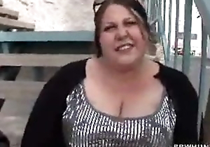 Alluring ssbbw encountered on make an issue of street taken home increased by fucked