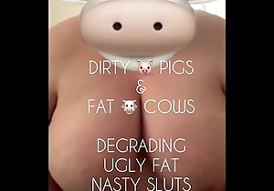 dirty pigs & obese cows, degrading dirty talk, plumper compilation