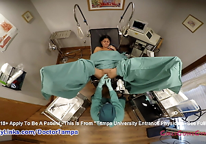 Overhear Cameras Retard Doctor from Tampa weighty Gyno Exam to Yesenia Sparkles