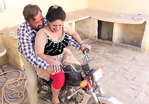 Sadaf aunty's wet-nurse hHumaira. Hot bike ride with new driver