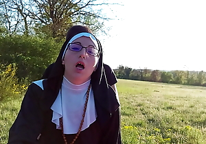 Wicked nun dilates their way aggravation at the make void be beneficial to the confessional!