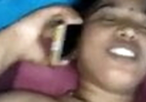 Bengali Bhabhi Fucking round Beau Measurement Chatting in excess of Telephone