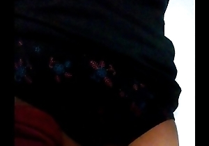 Boy masturbating wearing his friend'_s mom'_s stolen sexy panty