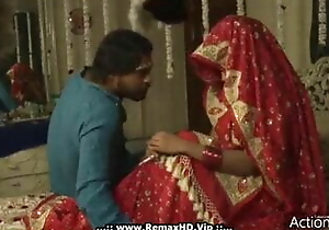 Desi Stiffener honeymoon video, Hindi dealings with hot Desi Bhabhi