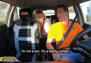 FakeDrivingSchool – Cayla Lyons with Out-and-out Natural Tits