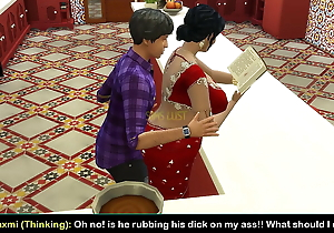 Desi Telugu Busty Saree Aunty Lakshmi got seduced by a juveniles - Vol 1, Ornament 1 - Lewd Whims - Near English Subtitles
