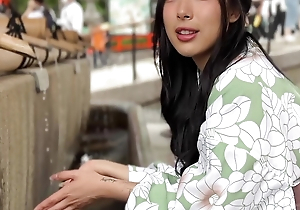 Oriental Girl in Kimono Receives Screwed in Japan plus Creampied