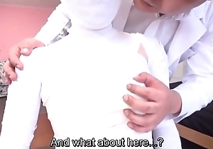 Subtitled bizarre Japanese unspecified bandaged head to toe